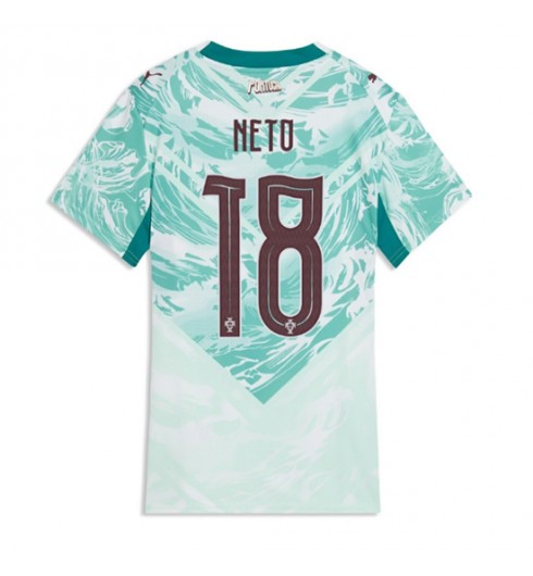 Portugali Pedro Neto #18 Vieraspaita Naisten MM-kisat 2026 Lyhythihainen Portugali Pedro Neto #18 Vieraspaita Naisten MM-kisat 2026 Lyhythihainen